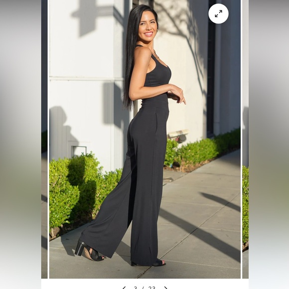 Aria Lattner Everyday jumpsuit Navy Medium Petite - Picture 4 of 5